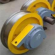 Hot Sale Prispôsobené prírubové kovanie oceľové portálové žeriavové koleso